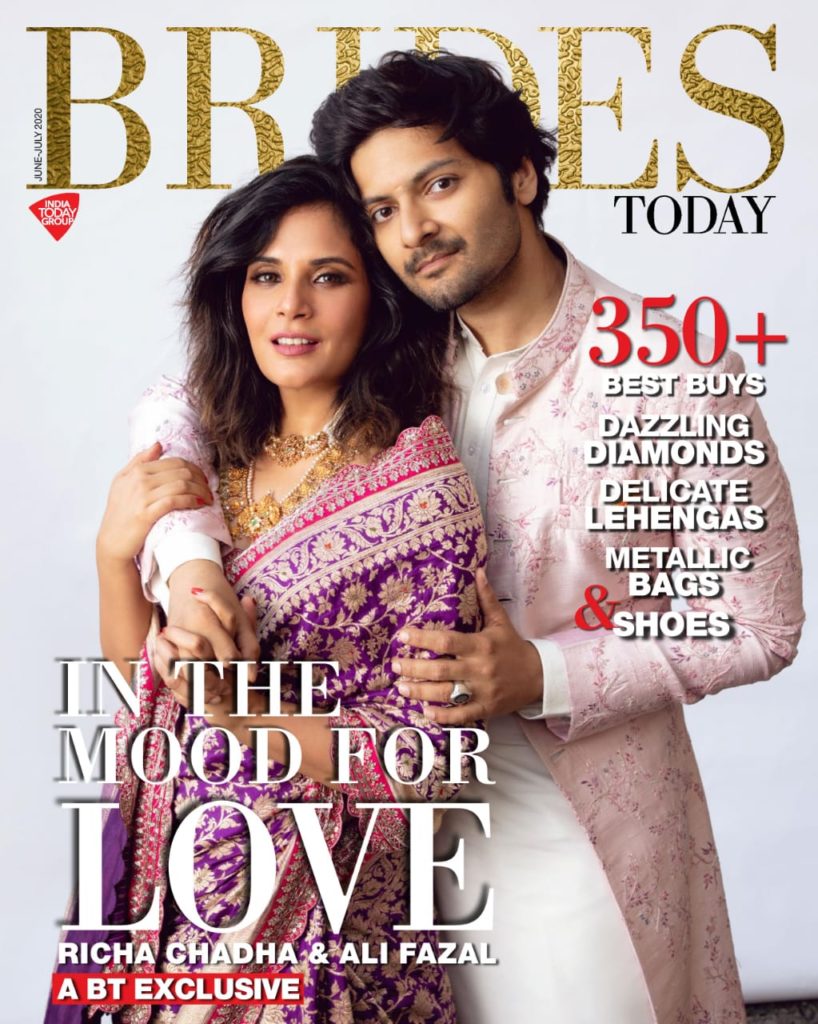 Richa Chadha and Ali Fazal pose together as a couple in their first magazine cover as a couple, setting relationship goals for all