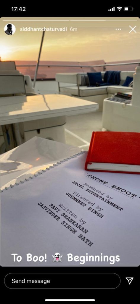 Siddhant Chaturvedi posts a photo of Phone Booth's script, Sends fans into meltdown.